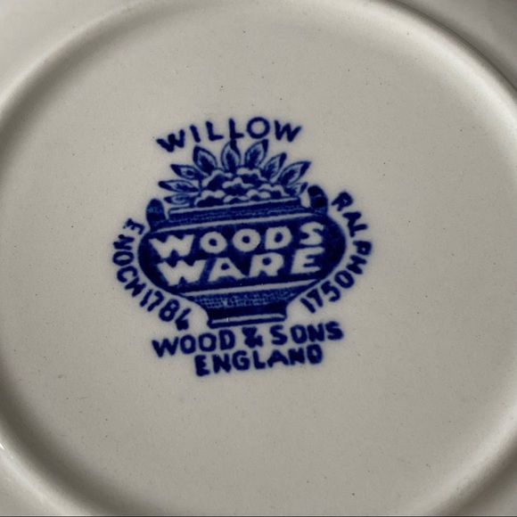 Willow Woods Ware Wood & Sons England Plate - Picture 4 of 4